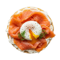 Smoked Salmon, Cream Cheese & Egg