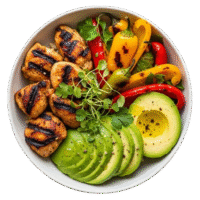 Chicken, Avocado & Grilled Peppers