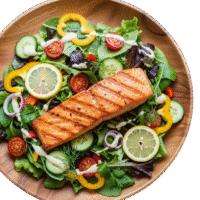 Grilled Salmon Salad